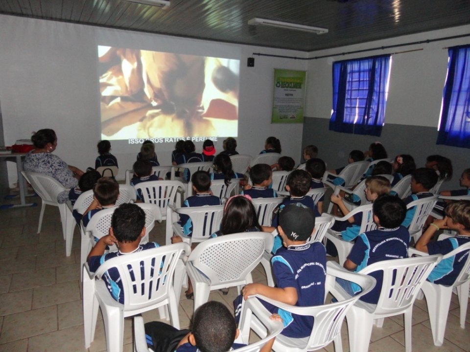 A Turminha da Reciclagem-RS atende alunos de escola especial