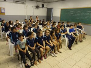 A Turminha da Reciclagem-RS atende alunos de escola especial