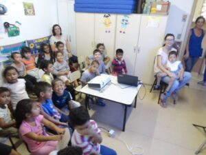 A Turminha da Reciclagem-RS atende alunos de escola especial