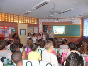 A Turminha da Reciclagem-RS atende alunos de escola especial