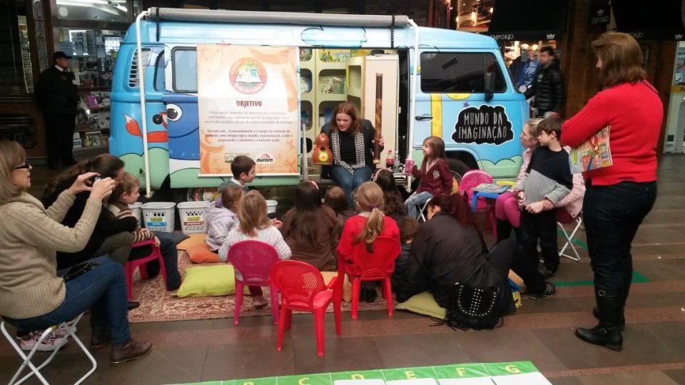 Programas da Falb juntos em atividade em Shopping de RS