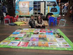 Programas da Falb juntos em atividade em Shopping de RS