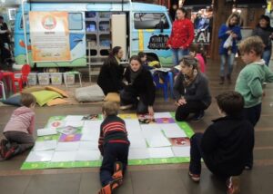 Programas da Falb juntos em atividade em Shopping de RS