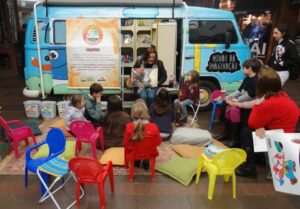 Programas da Falb juntos em atividade em Shopping de RS