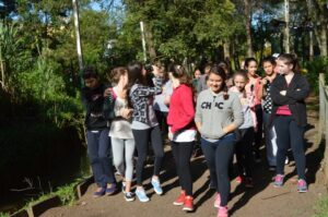 Alunos do Programa Vozes do Corpo realizam atividade diferenciada em ar livre