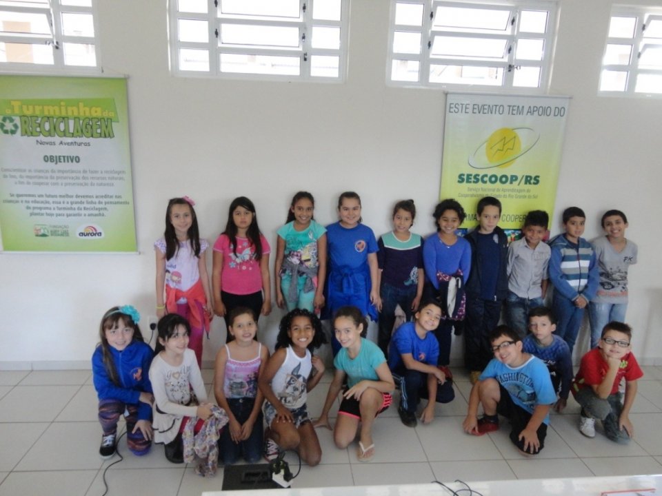 A Turminha da Reciclagem participa de reunião de lançamento do Dia C 2016 no Rio Grande do Sul