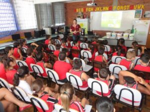 A Turminha da Reciclagem realiza atividades em diversas escolas do Rio Grande do Sul