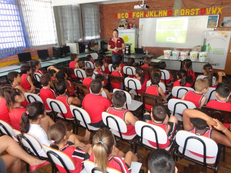 A Turminha da Reciclagem realiza atividades em diversas escolas do Rio Grande do Sul