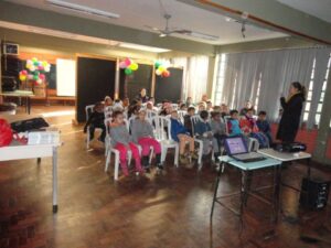 Finalizando as atividades de abril com A Turminha da Reciclagem no RS