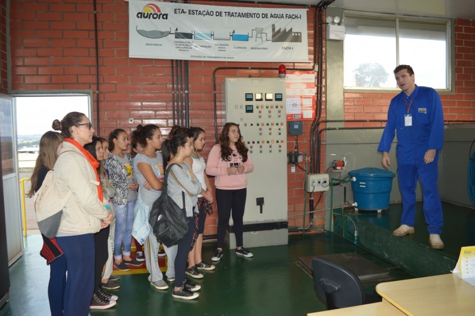 A Turminha da Reciclagem realiza atividade com alunos do Vozes do Corpo