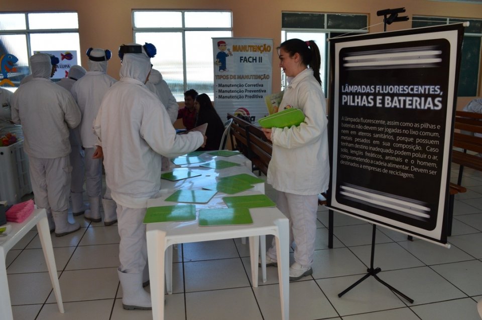 A Turminha da Reciclagem participa da semana da qualidade