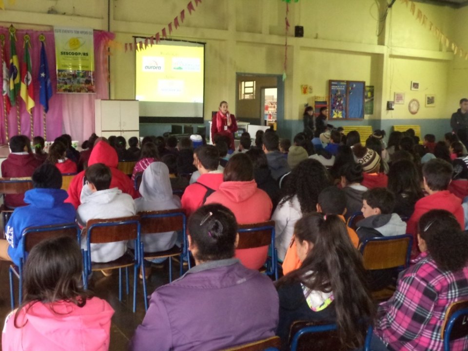 A Turminha da Reciclagem -RS atende alunos da educação infantil e Graduação
