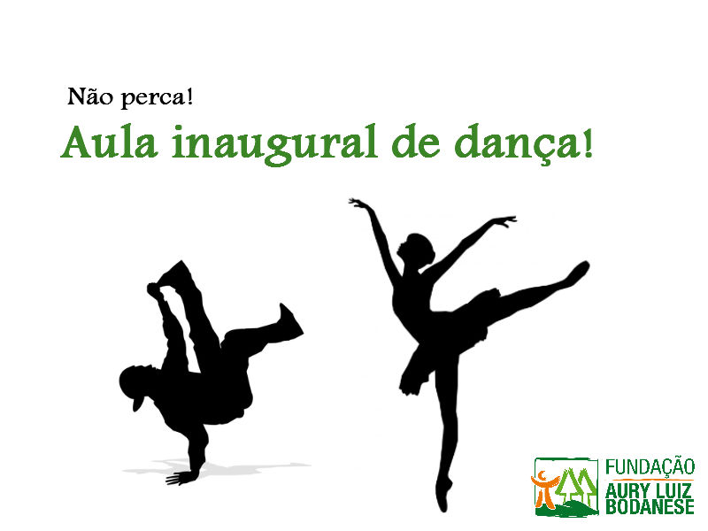 AULA INAUGURAL DE DANÇA!