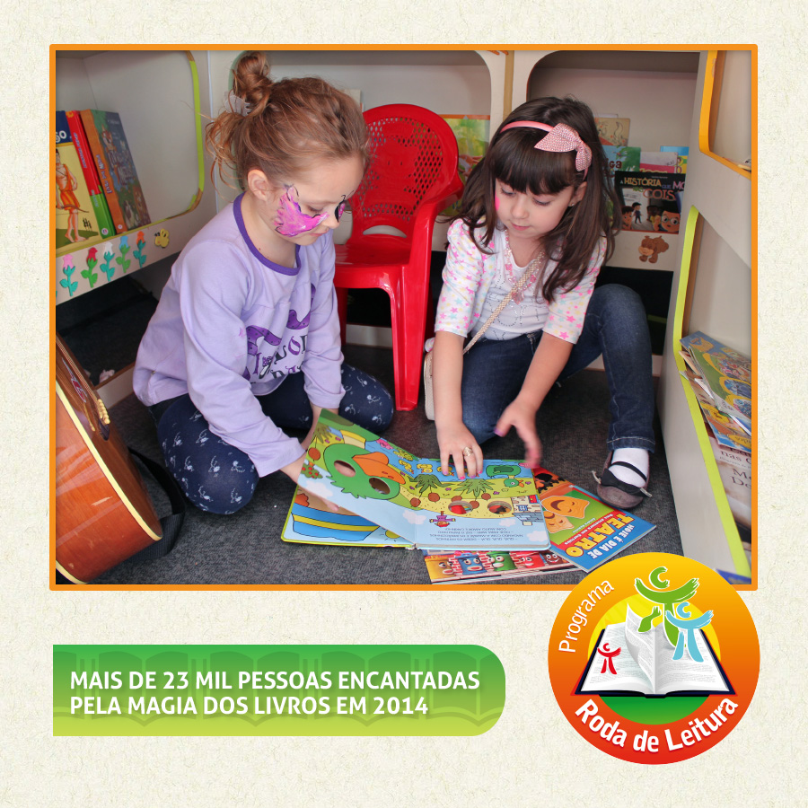 RODA DE LEITURA E CONTAÇÃO DE HISTÓRIA ENCANTAM MAIS DE 23 MIL PESSOAS EM 2014