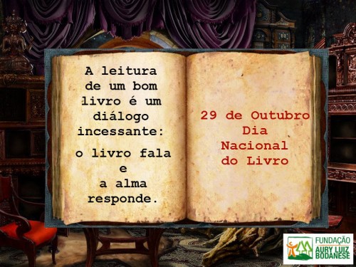 DIA NACIONAL DO LIVRO - 29 DE OUTUBRO