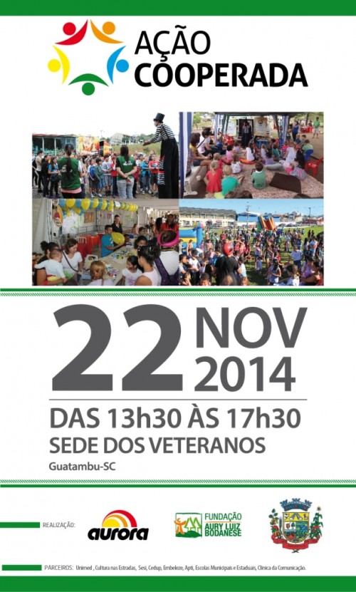 AÇÃO COOPERADA EM GUATAMBU-SC...AGENDE-SE!