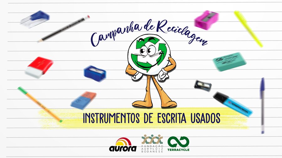 FALB envia 11 kg de instrumentos de escrita usados para TerraCycle