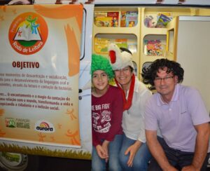 Roda de Leitura e A Turminha da Reciclagem na Cooperalfa em Chapecó (SC)