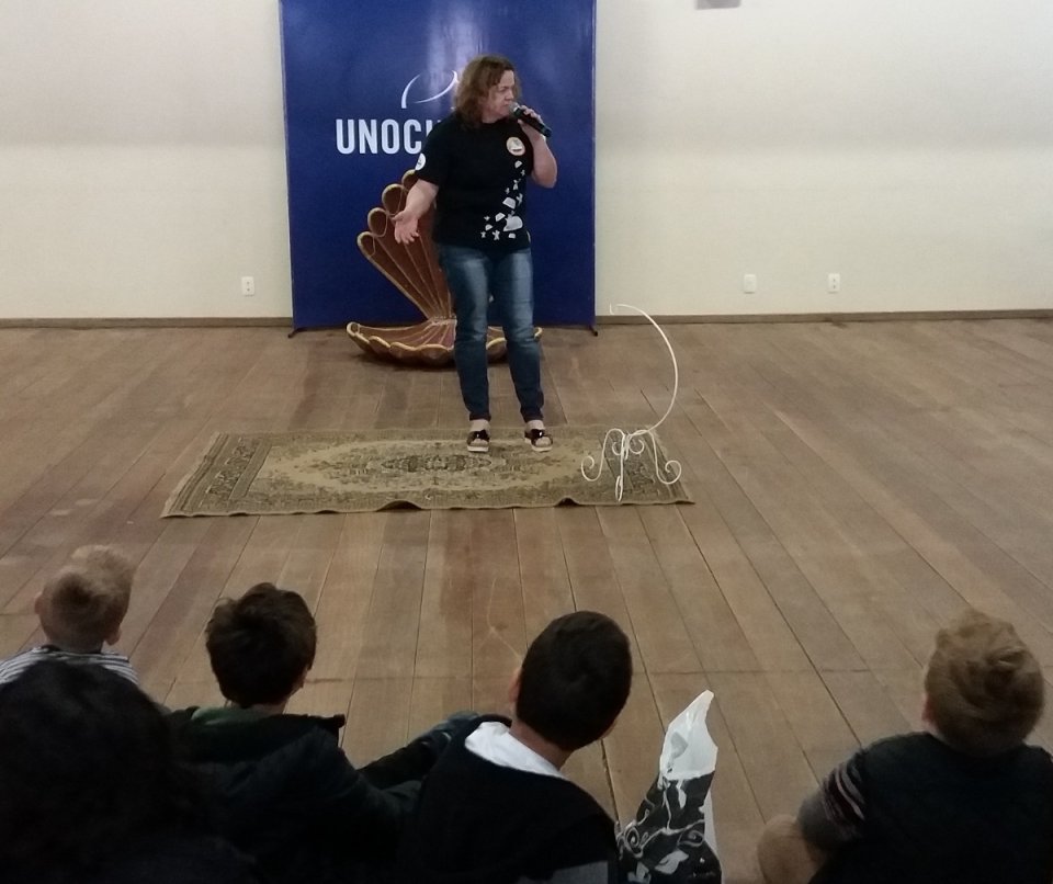 Programa Roda de Leitura na Feira do Livro em Chapecó (SC)