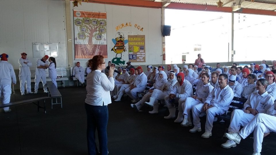 Violência doméstica em debate nas unidades da Aurora Alimentos