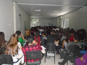 Cinema da prevenção no CIEE em Chapecó (SC)