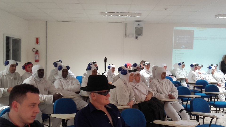 Nove equipes abordaram prevenção e saúde nas Paródias da Unidade da Aurora em Joaçaba (SC)