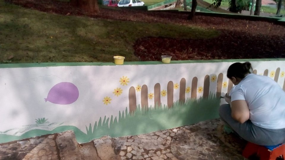 Praça Bernadete Roman de Chapecó (SC) ganha mais “vida” a cada dia