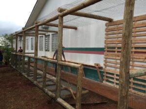 Equipe Rede da Cooperação constrói dois jardins sensoriais em instituições de Pinhalzinho (SC)