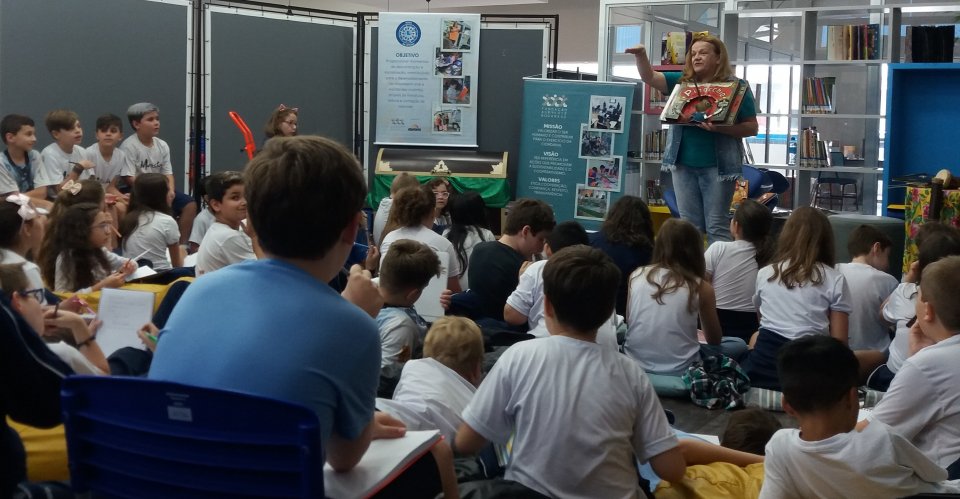 Roda de Leitura no Colégio Marista em Chapecó/SC