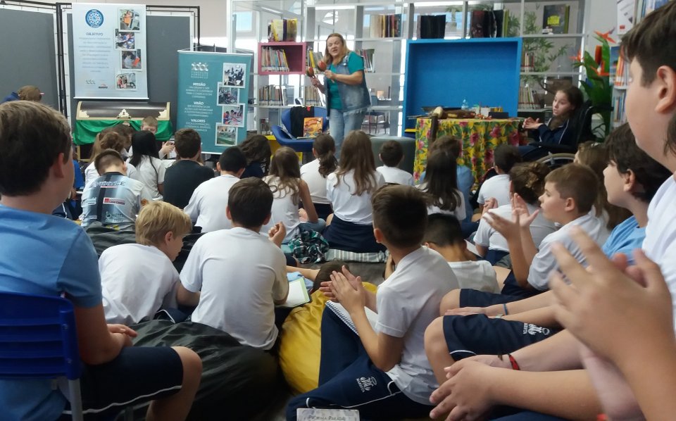 Roda de Leitura no Colégio Marista em Chapecó/SC