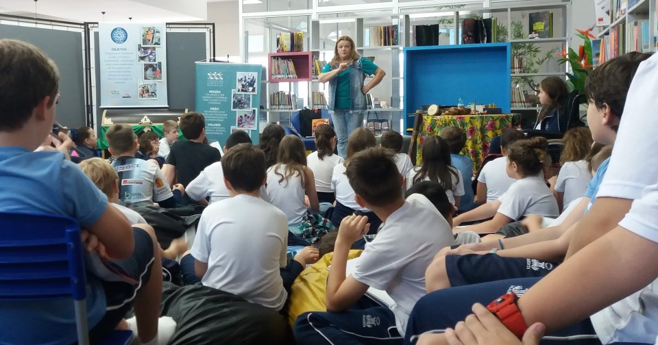 Roda de Leitura no Colégio Marista em Chapecó/SC