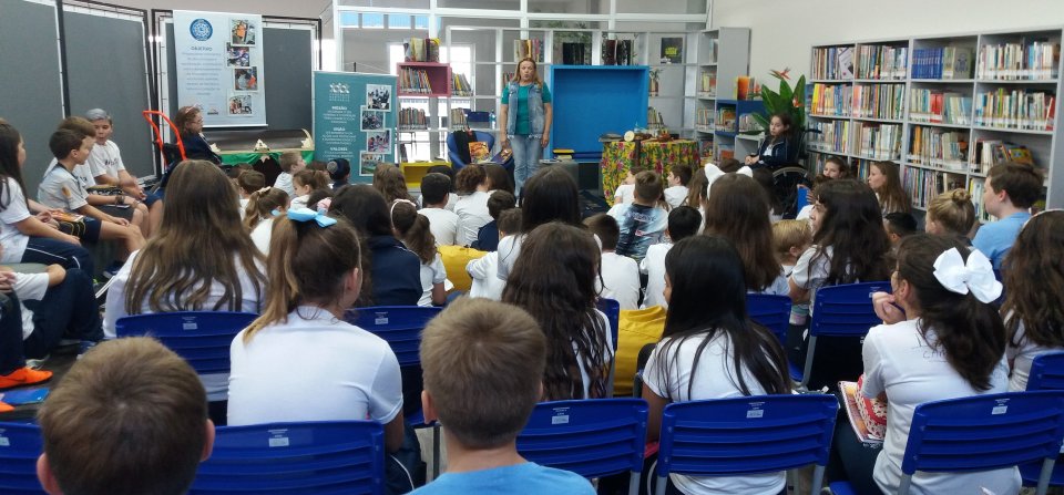 Roda de Leitura no Colégio Marista em Chapecó/SC