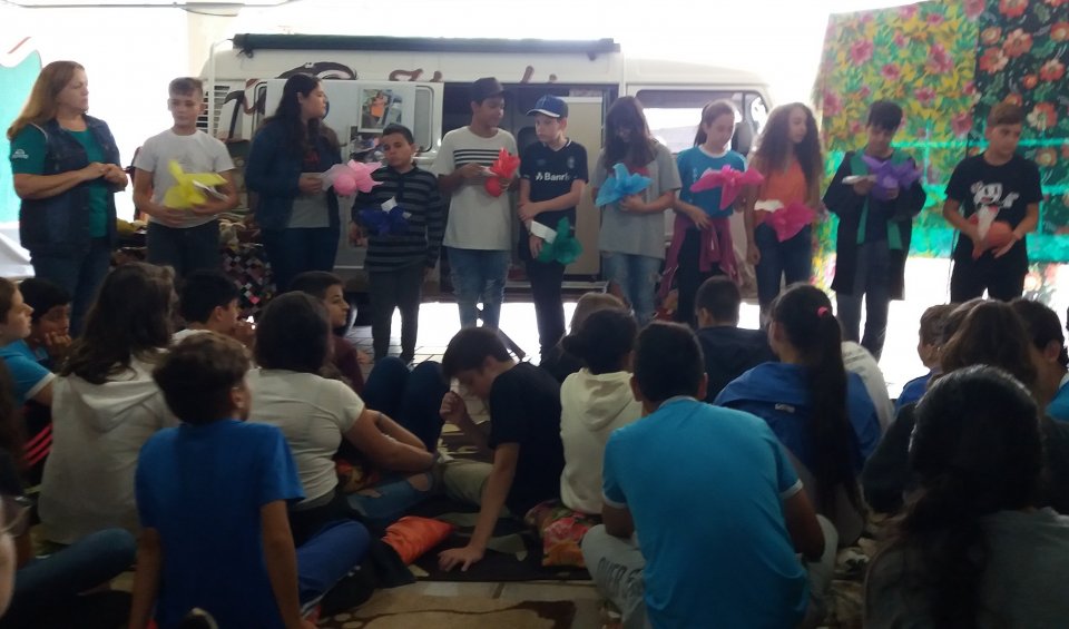 Leitura e Contação de Histórias na E.E.B. Luiza Santin