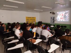 Cinema da Prevenção na Escola Padre Luiz Vigna de Sarandi/RS