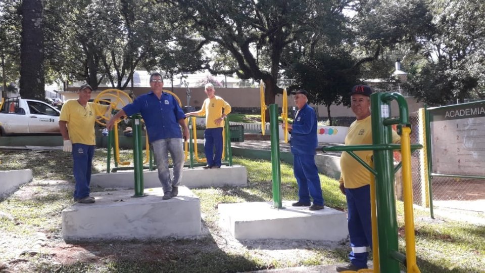 Revitalização da praça Bernadete Roman continua em Chapecó/SC