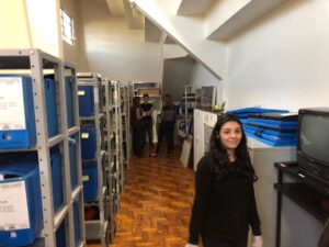 Alunos da Universidade Federal da Fronteira Sul/UFFS visitam o Centro de Memória Aury Luiz Bodanese