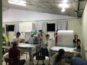 Voluntários realizam ação na APAE em Xaxim/SC