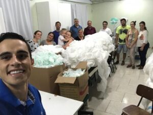 Voluntários realizam ação na APAE em Xaxim/SC