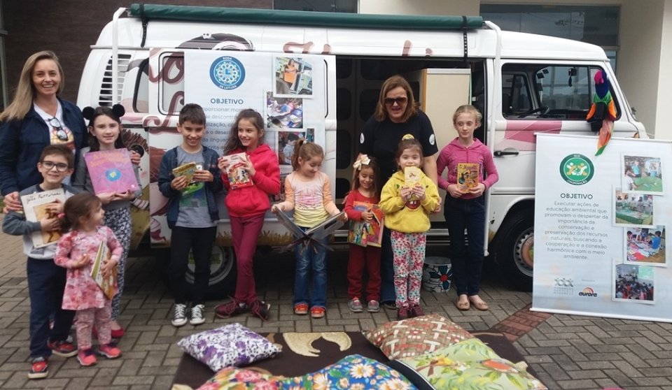 Eco Cooperação e Roda de Leitura realizam atividade no Residencial Real Class Ville em Chapecó/SC