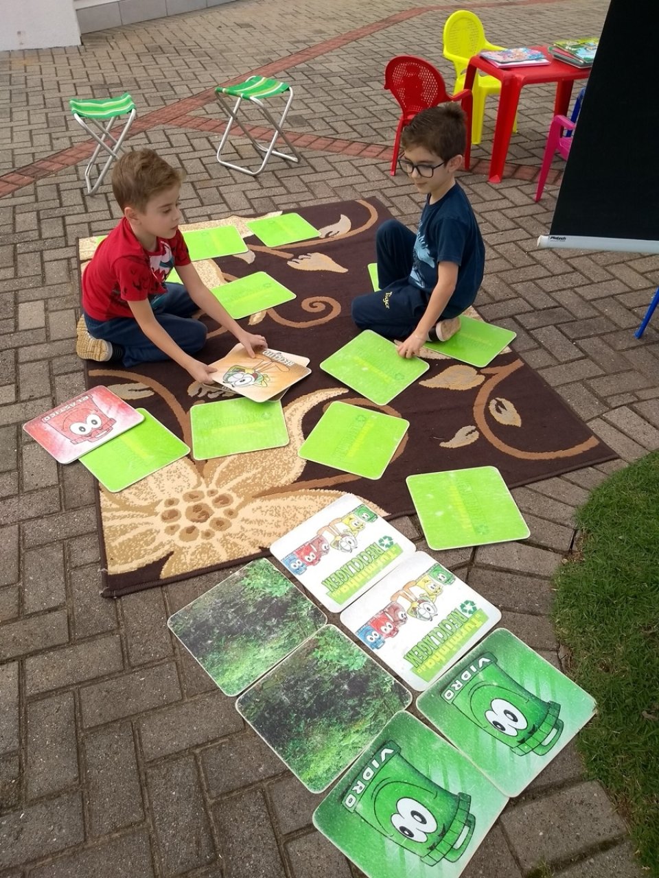 Eco Cooperação e Roda de Leitura realizam atividade no Residencial Real Class Ville em Chapecó/SC