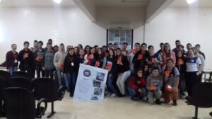 Cinema da Prevenção é realizado por multiplicadores na Escola de Educação Básica São Miguel