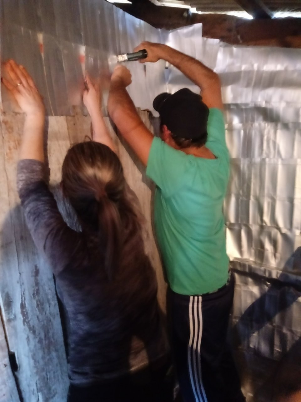 Voluntários participam do projeto Caixinha Solidária em Sarandi