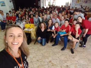 Escola Augusto Colatto de Xanxerê/SC recebe o programa Eco Cooperação