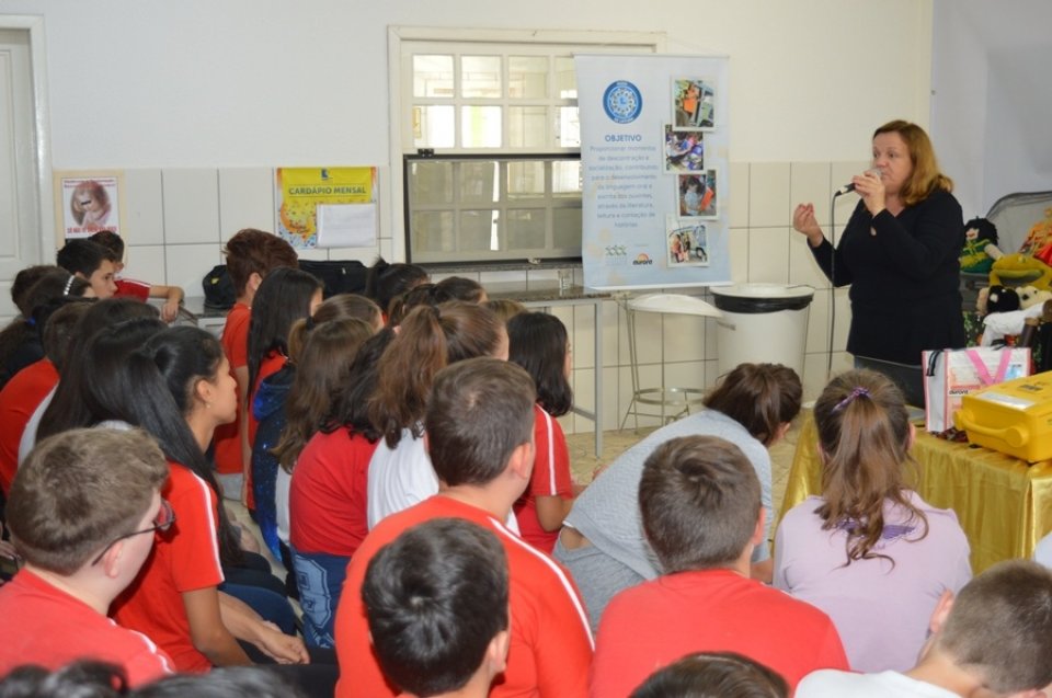 Roda de Leitura encanta alunos na E.E.F. Augusto Colatto em Xanxerê/SC