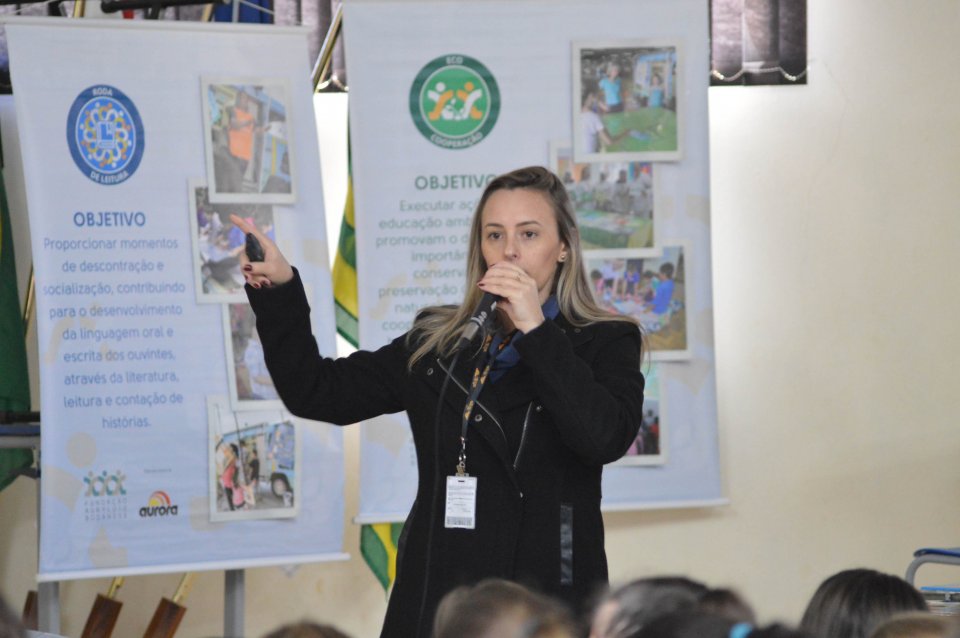 Eco Cooperação sensibiliza alunos e professores no município de Engenho Velho/RS