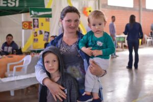 Voluntários das unidades de Xaxim organizam Ação Cooperada na Linha Tigre