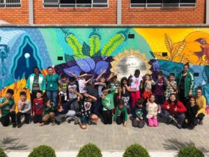 Alunos da E.B.M. Rui Barbosa conhecem Praça da Cooperação