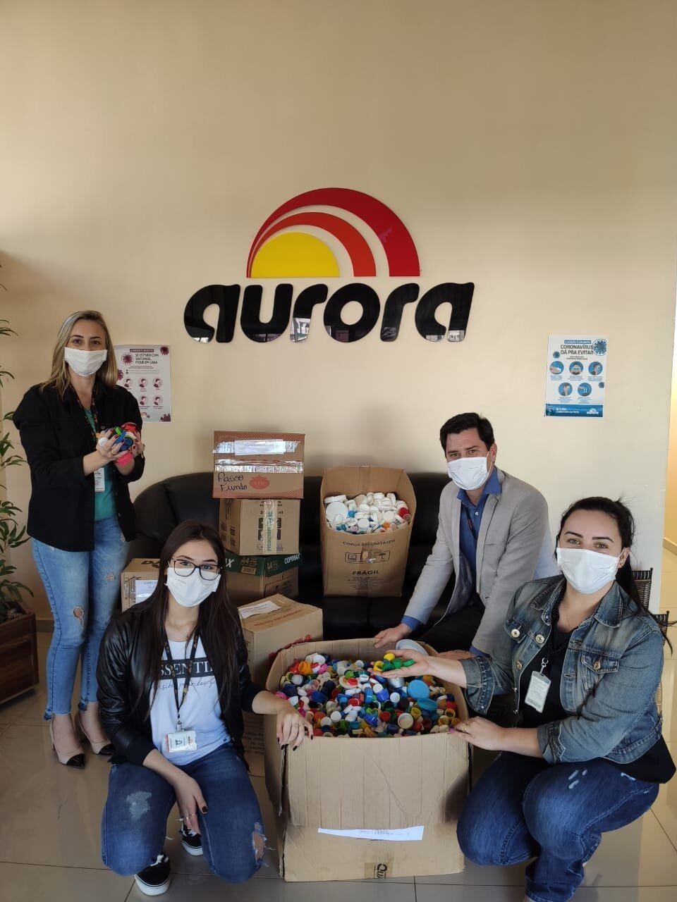 Campanhas de arrecadação reunem mais de 50 quilos de tampinhas no Rio Grande do Sul