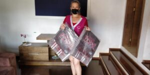 Casa Lar de Quilombo (SC) recebe cobertores da FALB