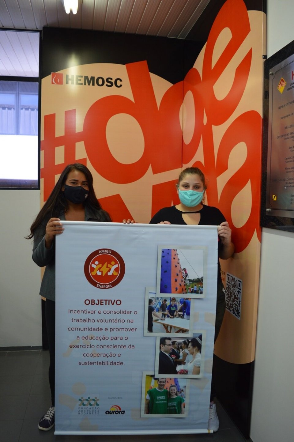 Voluntários de Abelardo Luz realizam doação de sangue no Hemosc Chapecó